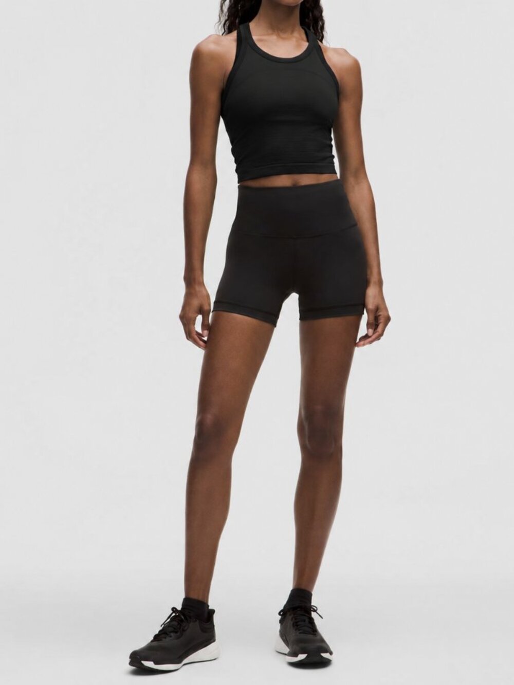 Lululemon Swiftly Tech Cropped Racerback Tank 2.0 Black Size 4 - Picture 3 of 6